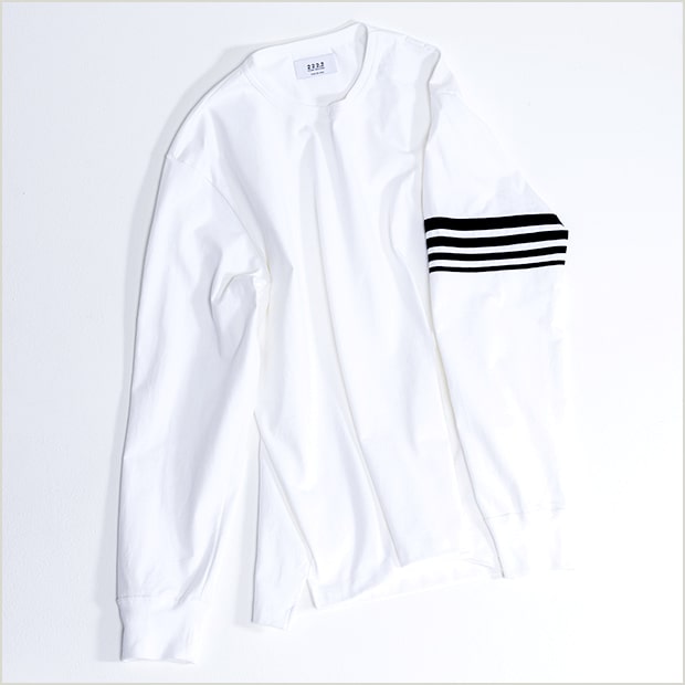 オーガニックコットン·ロングスリーブT WHITE