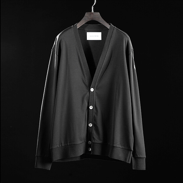 V-NECK CARDIGAN BLACK